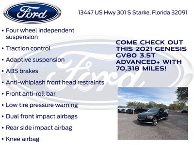 2021 Genesis GV80 3.5T Advanced +