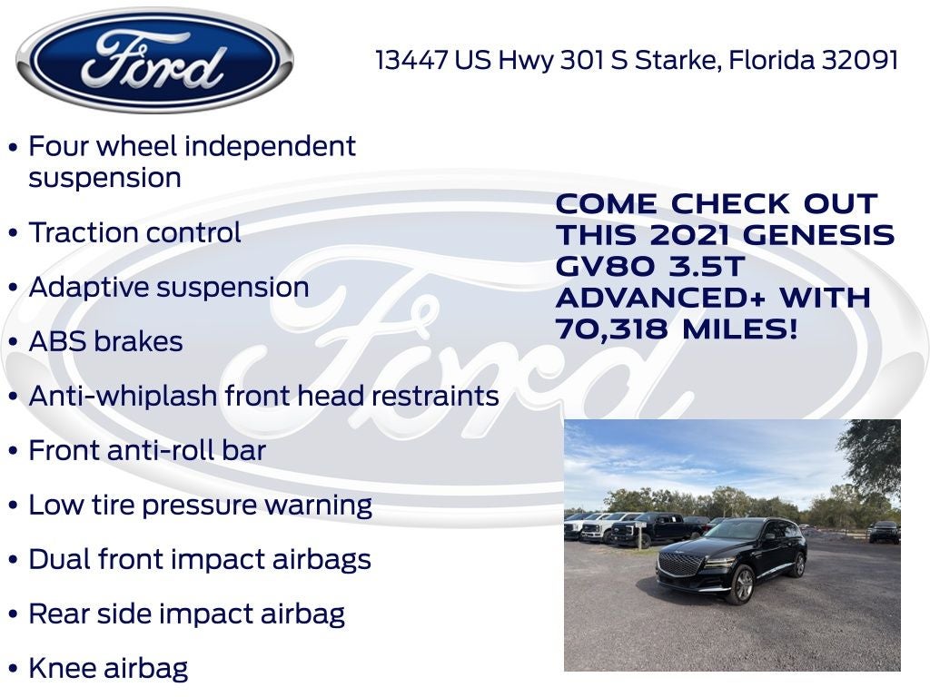 2021 Genesis GV80 3.5T Advanced +