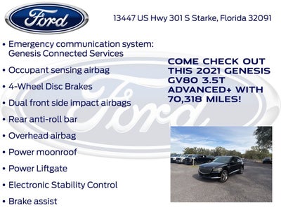 2021 Genesis GV80 3.5T Advanced +