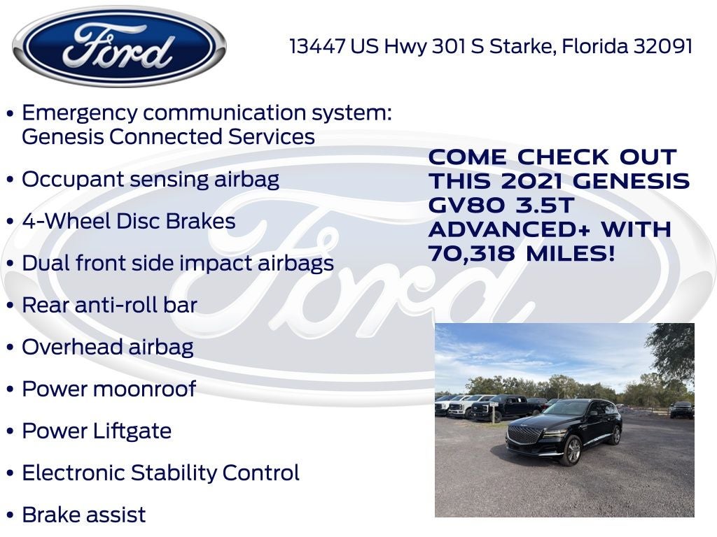 2021 Genesis GV80 3.5T Advanced +